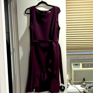 Calvin Klein size 12 deep purple dress